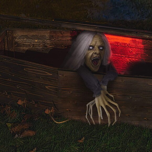 Halloween Graveyard Garden Zombie Groundbreaker Haunted House Props Decor - Picture 3 of 7